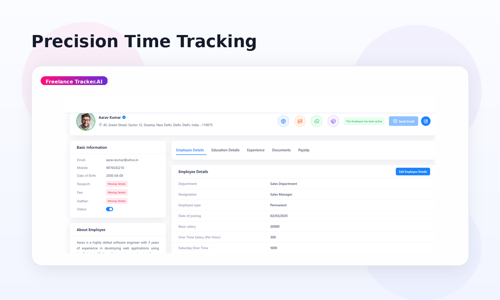 Precision Time Tracking