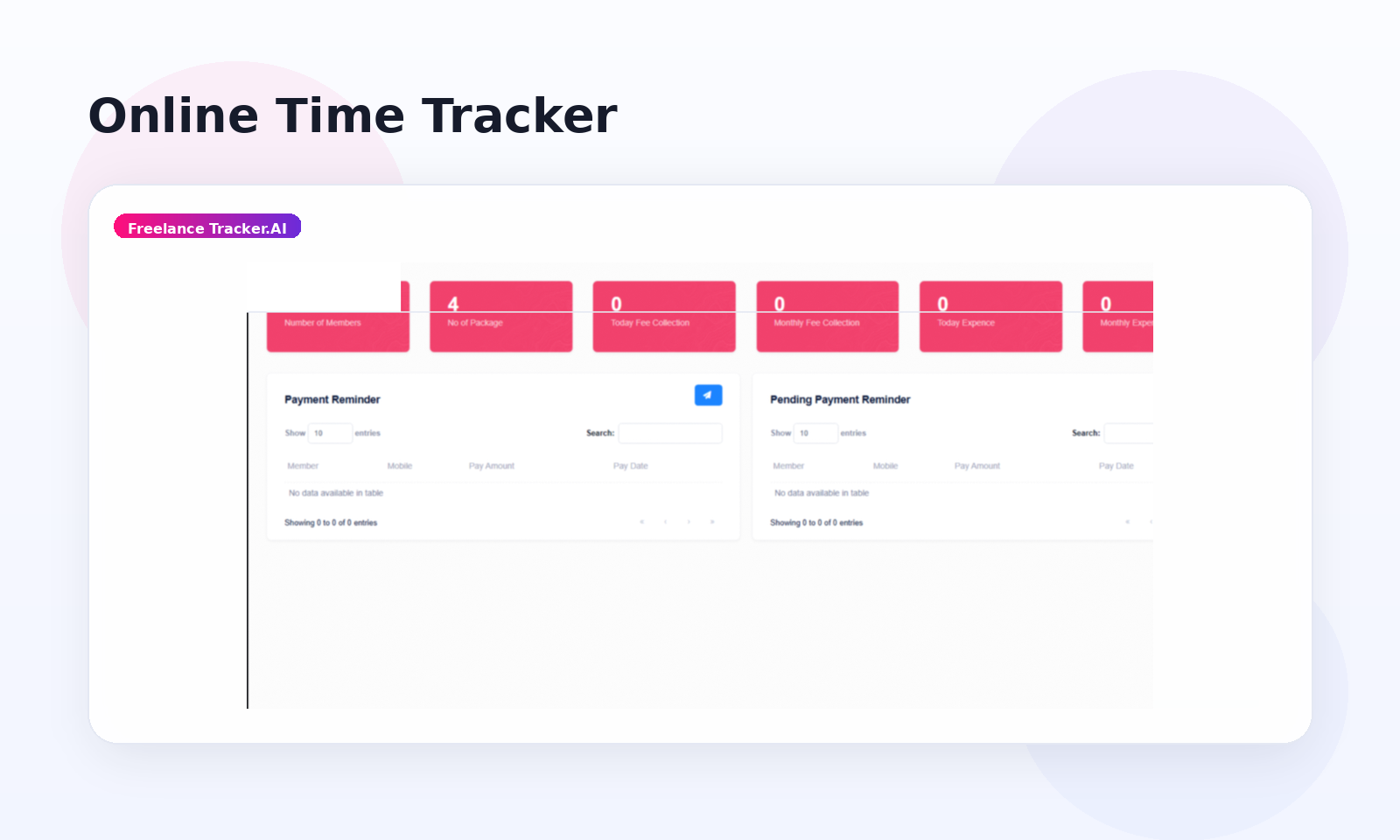 Online Time Tracker