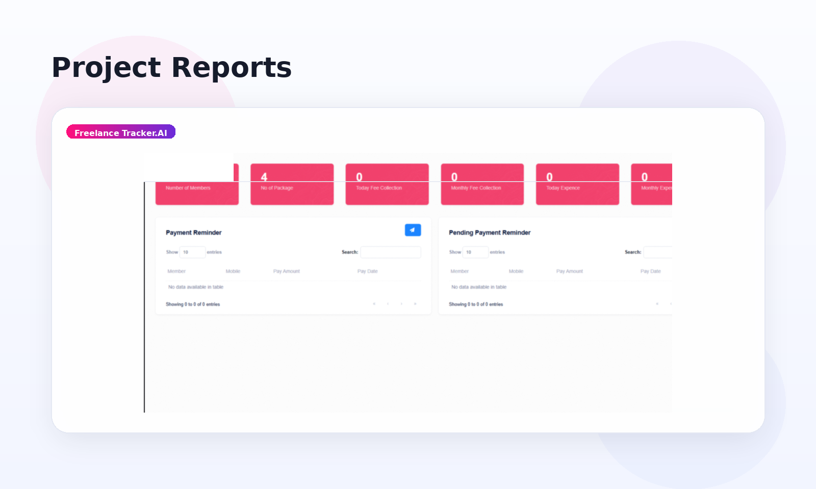 Project Reports